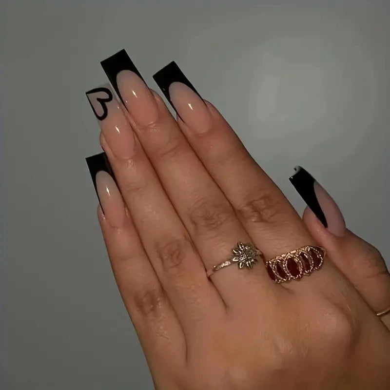 Noor's Nails™ — Black Love (10 PCS)