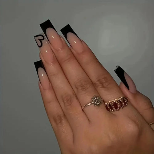 Noor's Nails™ — Black Love (10 PCS)