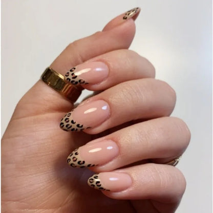 Noor's Nails™ — French Leopard (10 PCS)
