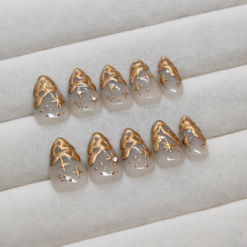 Noor's Nails™ — Gold Eid (10 PCS) LIMITED EDITION